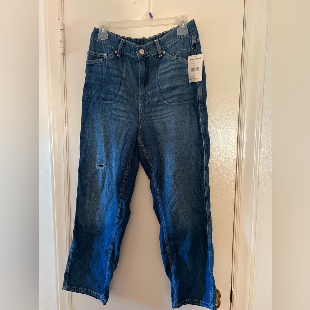 Free People barrel jeans